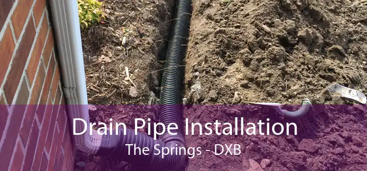 Drain Pipe Installation The Springs - DXB